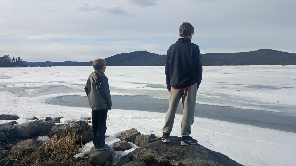 Lake Inari in Finnish Lapland is still ice-covered in late May. Will it stay so in the future? Photo: Thomas Nilsen