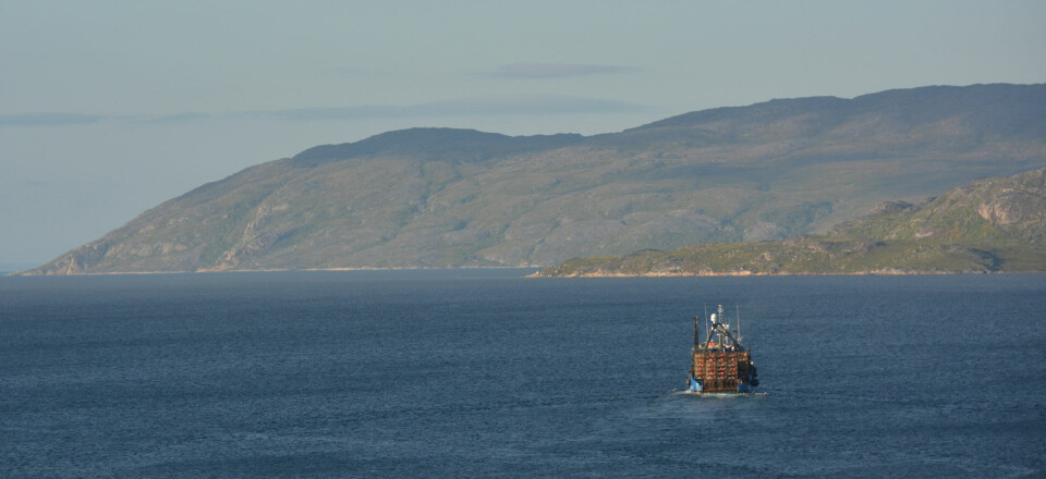 A crab fishing vessel setting out towards the Barents Sea. Photo: Atle Staalesen