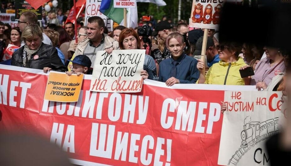 Акция против строительства мусорного полигона в Шиесе. Фото: Кирилл Шеин, 7х7