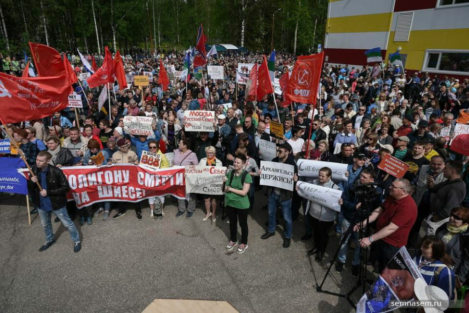 More than 5,000 protesters in the streets of Syktivkar. Photo: 7x7-journal.ru