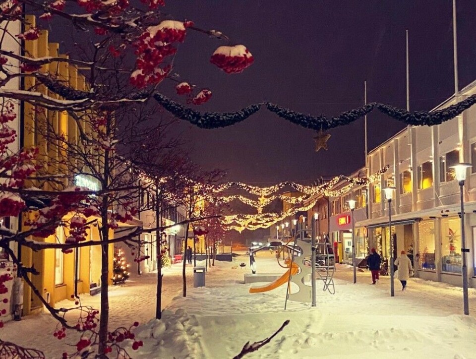Christmas in Kirkenes, northern Norway. Photo: Thomas Nilsen