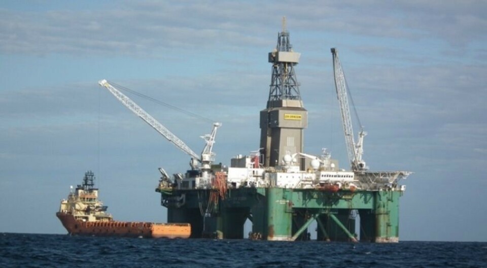 Drilling rig 'Leiv Eriksson'. Photo: fig.gov.fk