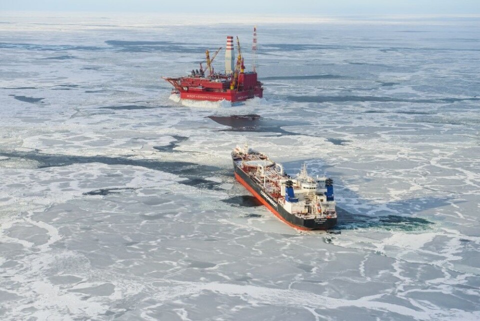 The Prirazlomnaya platform. Photo: Gazprom Neft