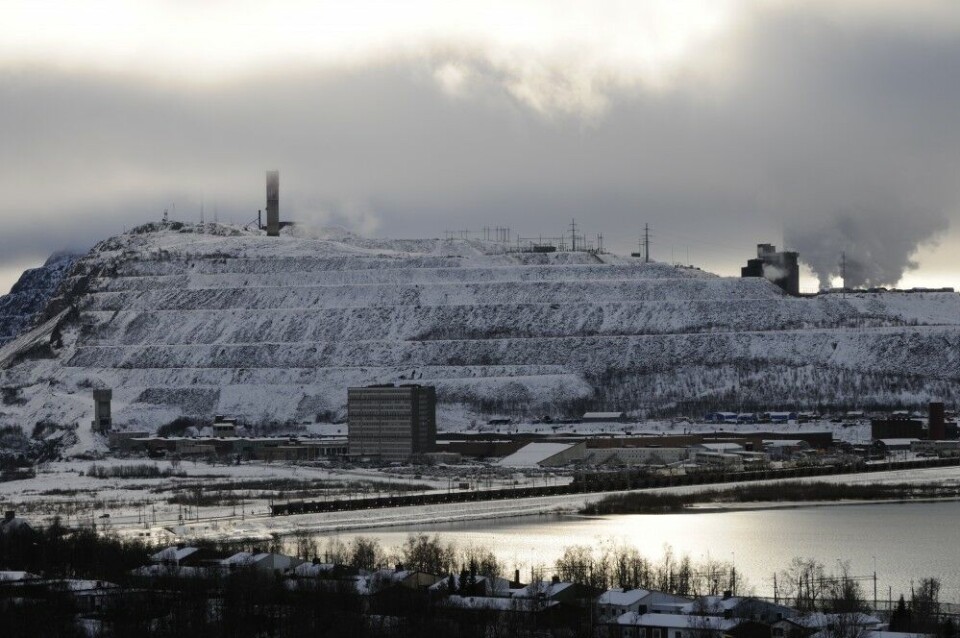 Iron ore mine in Kiruna is operated by LKAB, largest mining company in northern Sweden. Photo: Thomas Nilsen