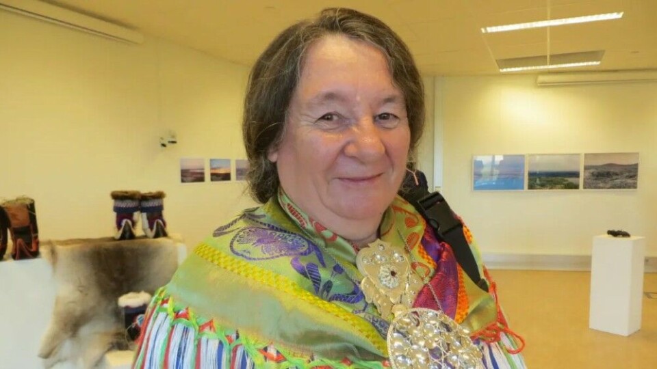 According to Inka Hermansen Hetta, the Director of the Sámi crafts institute Duodjeinstituhtta, the Sámi attire must always show which area the person comes from. Photo: Minna Näkkäläjärvi / Yle