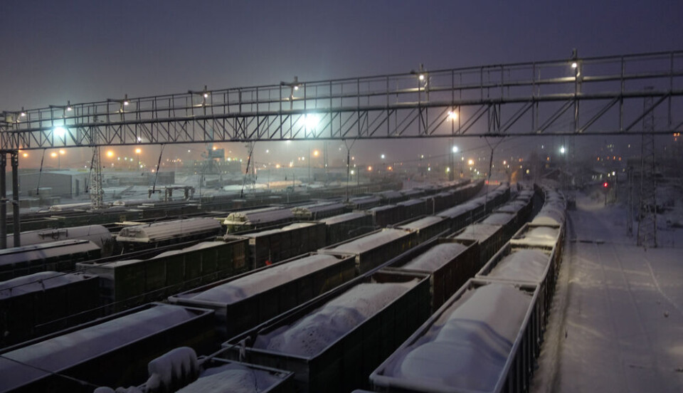 Coal waiting for loading in Murmansk Port. Photo: Atle Staalesen