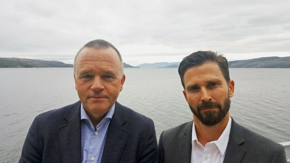 Statoil´s Project leader Ørjan Birkeland (left) and Dan Tuppen, VP of Exploration for the Barents Sea and Norwegian Sea. Photo: Thomas Nilsen