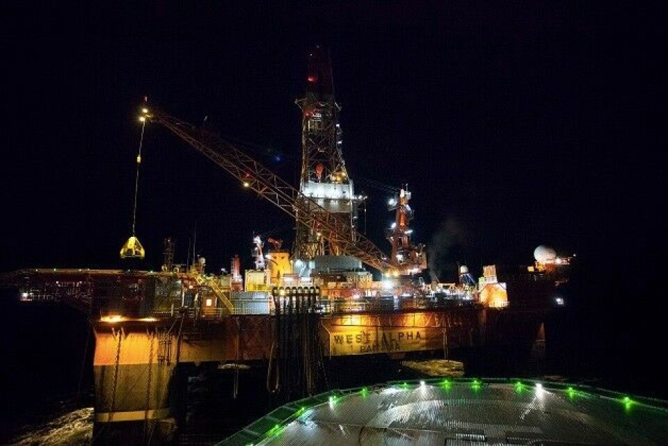 In 2014, Rosneft and ExxonMobil drilled in the Kara Sea with Norwegian rig 'West Alpha'. Photo: Rosneft.ru