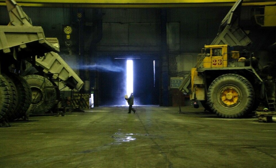 На руднике 'Апатита' в Кировске. Фото: Атле Столесен