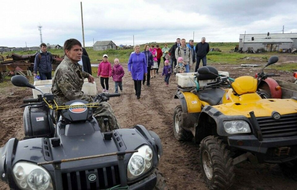Governor Marina Kovtun at opening of new power complex in 2015. Photo: gov-murman.ru