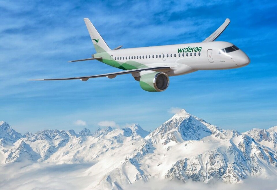 Drawing of Widerøe's Embraer 190 E2. Image by Embraer.