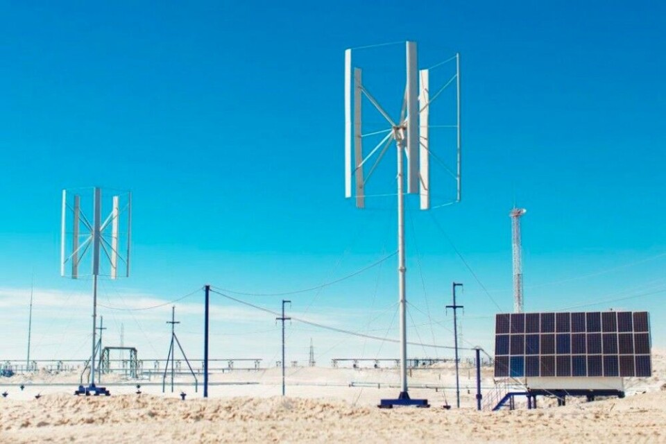 New wind and solar power station in Yamal. Photo: Gazprom Neft