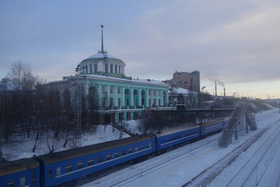 Murmansk is the end station on the October railway. Photo: Thomas Nilsen