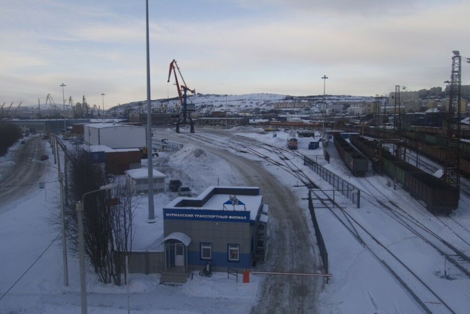 Murmansk port is one of the busiest in Russia and has ice-free access to the Barents Sea year around. Photo: Thomas Nilsen