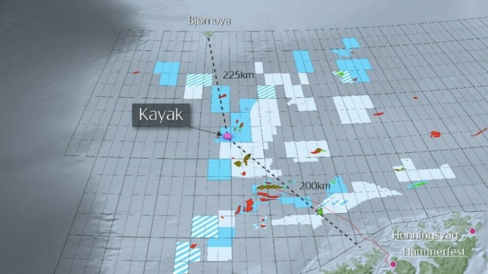The Kayak well in the Barents Sea. Map by Statoil.com
