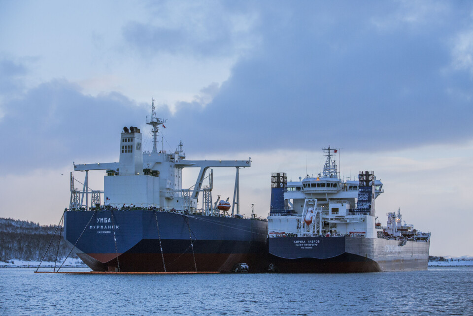 The “Umba” terminal tanker in the Kola Bay. Photo: Gazprom-Neft.ru