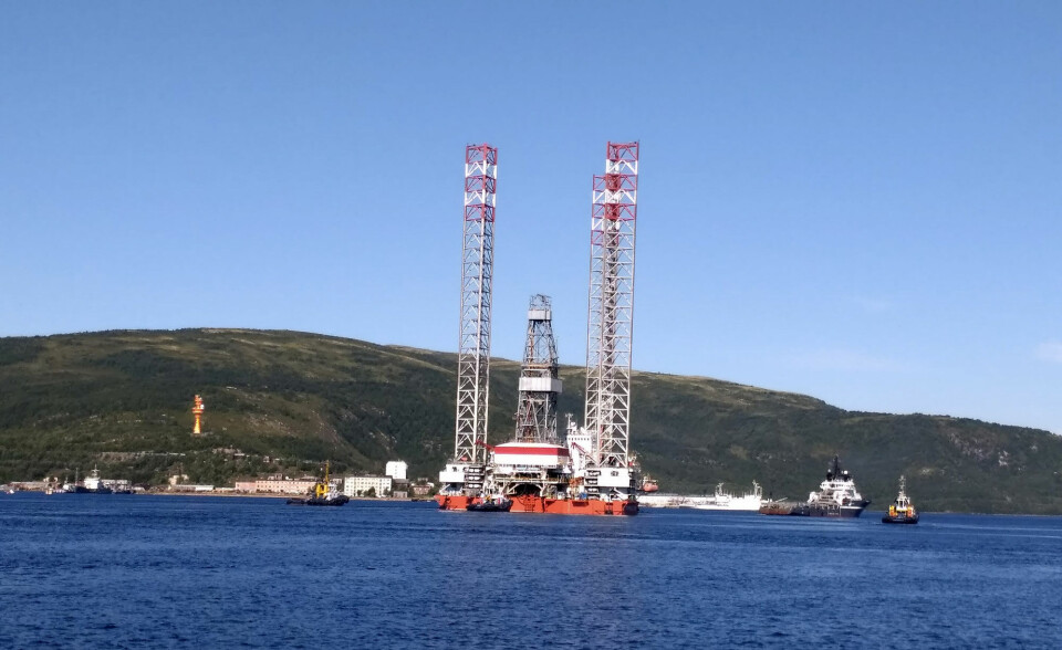 The “Arkticheskaya” leaving Murmansk on the 19th July. Photo: Gazprom Flot