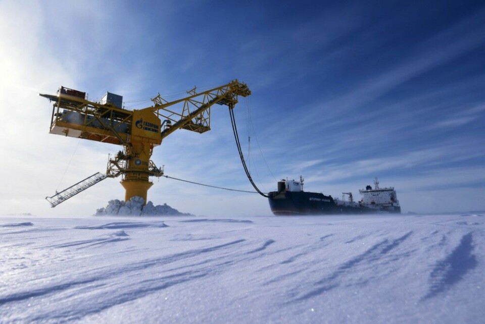 The Arctic Gate terminal in the Gulf of Ob is one of Gazprom Neft's key Arctic assets. Photo: Gazprom Neft