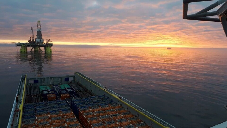 Chinese rig 'Nanhai 8' in the Kara Sea. Photo: Solstad Farstad ASA