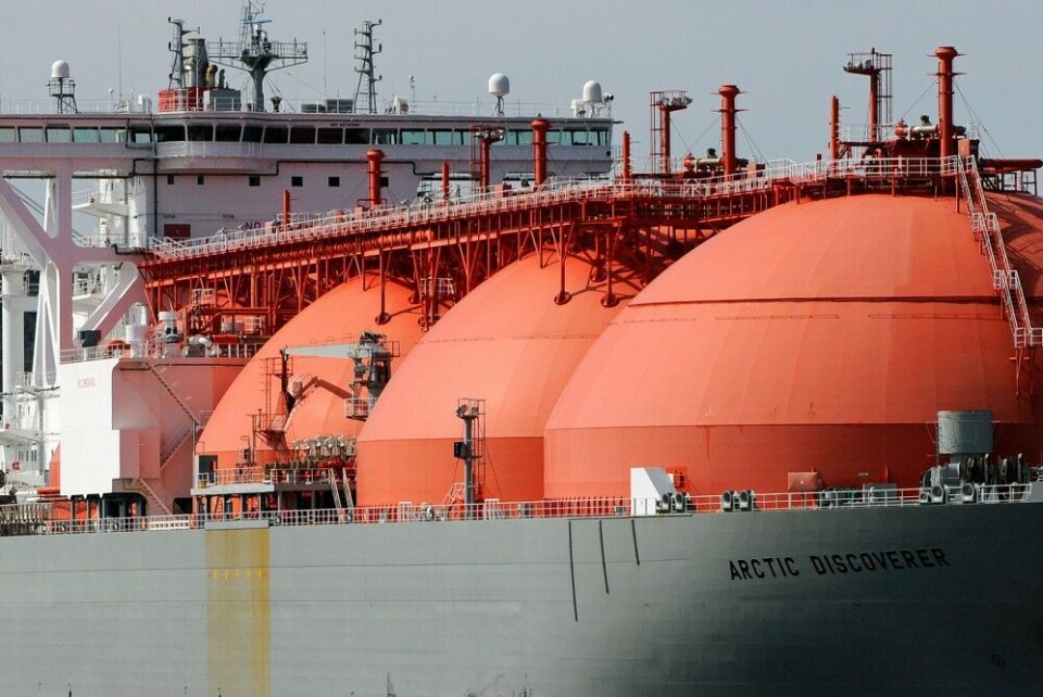 LNG tanker in Hammerfest. Photo: Thomas Nilsen