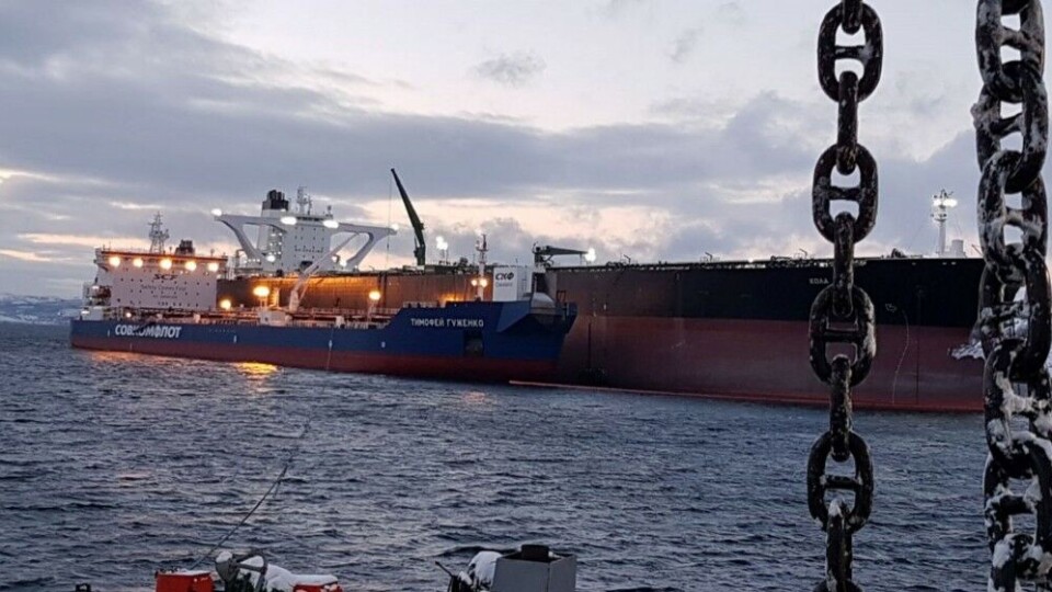 The 'Kola' terminal tanker. Photo: Beluga Project Logistics
