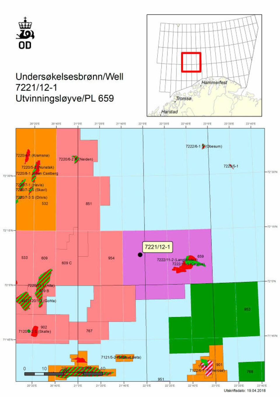 The Svanefjell prospect. Map by npd.no