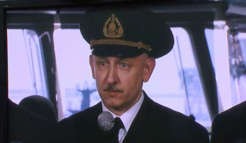 Ship captain Sergey Zybko. Photo: Screenshot from Kremlin.ru