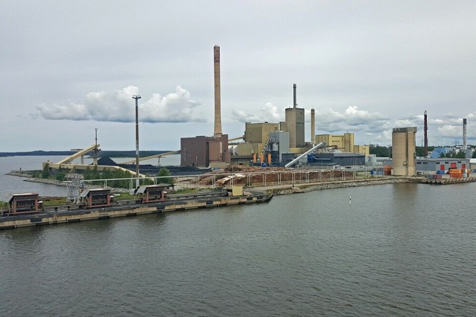 Coal- and biofuel plant in the port of Vasa, Finland. Photo: Thomas Nilsen