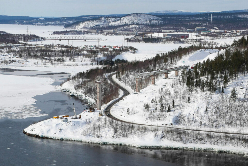 Bridge and railway construction as part of the Murmansk Transport Hub project. Photo: Mintrans.ru