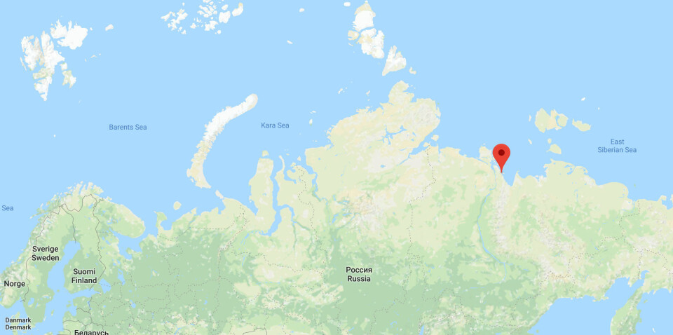 Tiksi is located by the Lena river delta
