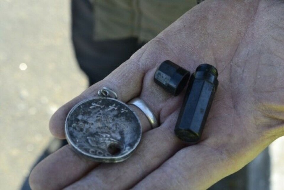 Artifacts found in Zapadnaya Litsa. Photo: Tatiana Britskaya, Novaya Gazeta