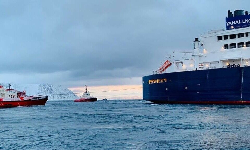 LNG tanker in Honningsvåg. Photo courtesy: port of North Cape