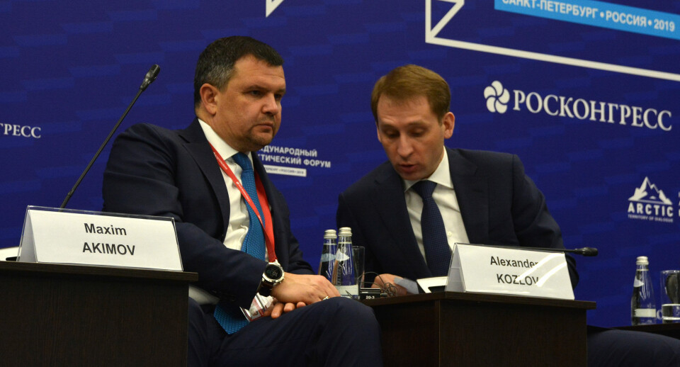 Maksim Akimov (left) is Deputy Prime Minister. Photo: Atle Staalesen