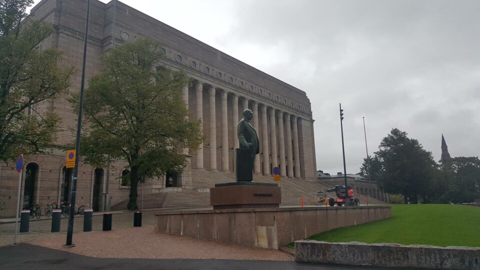 Finnish Parliament in Helsinki. Photo: Thomas Nilsen