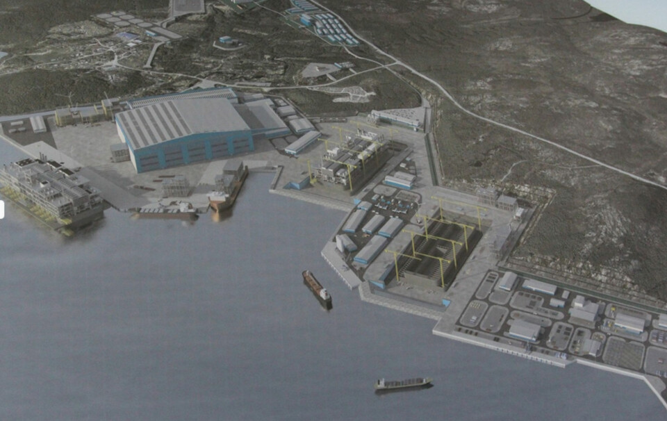 The Belokamenka plant will produce natural gas platforms for Novatek. Picture published by: akolr.gov-murman.ru