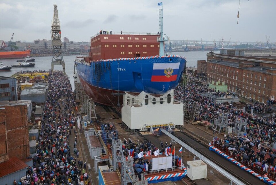 «Ural» took to the water in St. Petersburg on May 25th. Photo: Baltic Shipyard