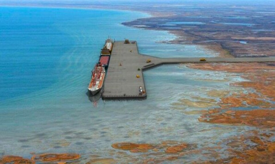 The port of Utrennoye, Gydan Peninsula. Photo: gge.ru/Yamal-Nenets Government