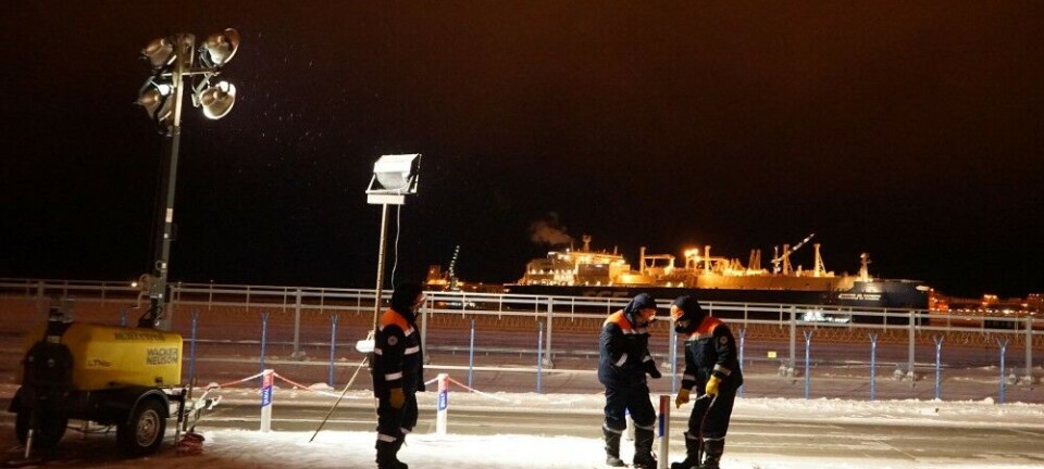 Sanctioned tankers jam in freezing sea-ice