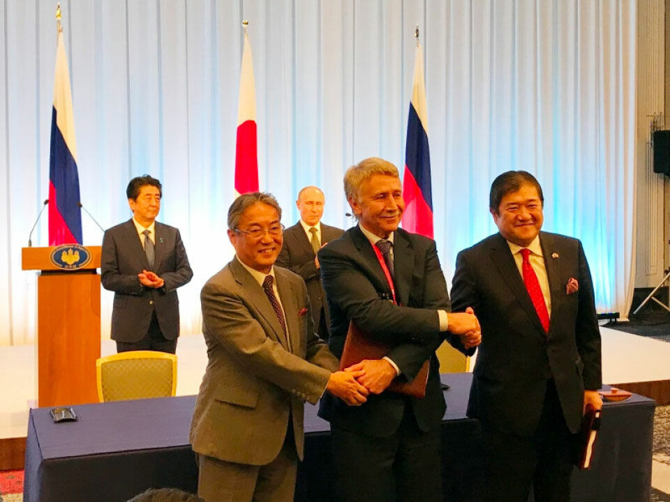 Signing ceremony in Osaka, Japan. Photo: JOGMEC