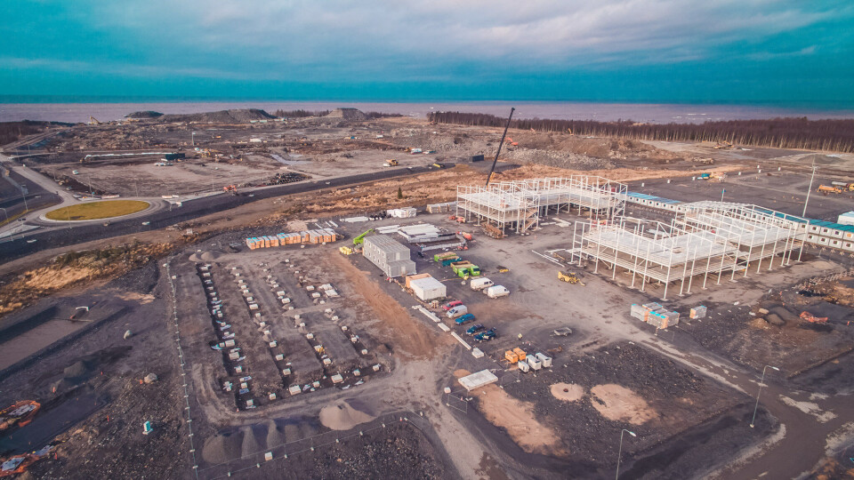 Construction site for Pyhäjoki nuclear power plant south of Oulu. Photo courtesy Fennovoima
