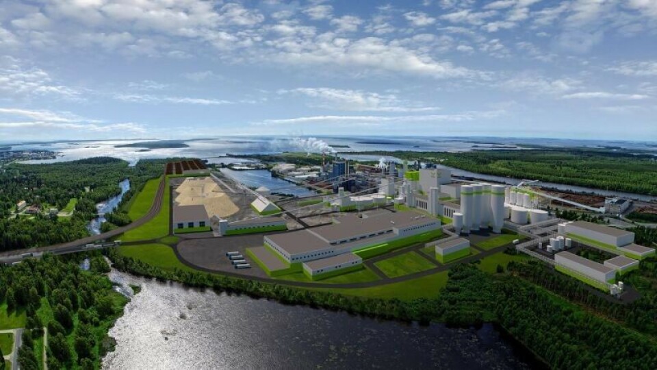 The new mill in Kemi will be ready by the end of 2023. Image: Metsä Group