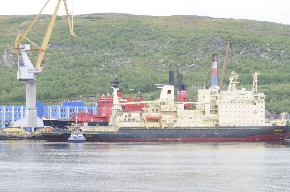 «Taimyr» icebreaker at the Atomflot base in Murmansk. Photo: Thomas Nilsen