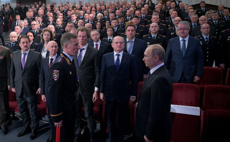 The president talks law enforcement ahead of presidential elections. Photo: Kremlin.ru