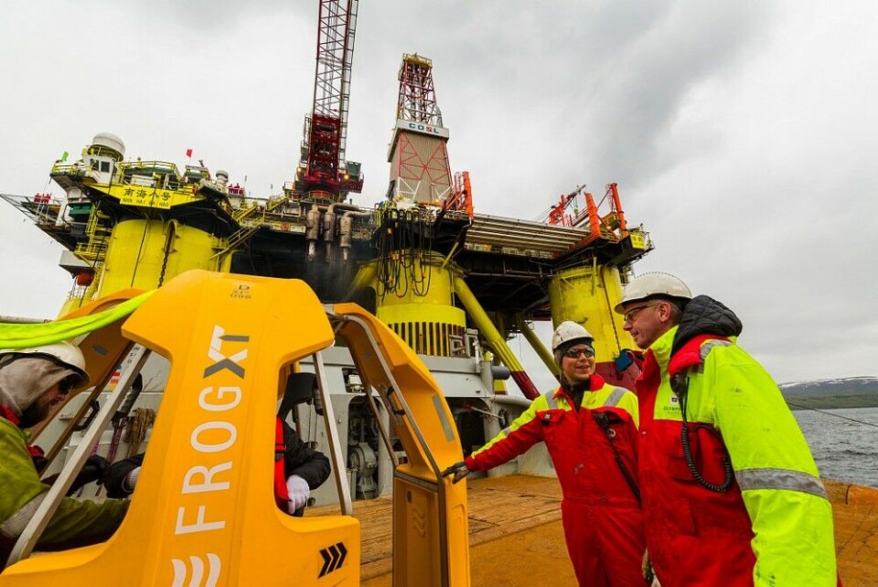 Drilling rig 'Nan Hai Ba Hao' during a previous visit to Murmansk. Photo: Gov-murman.ru