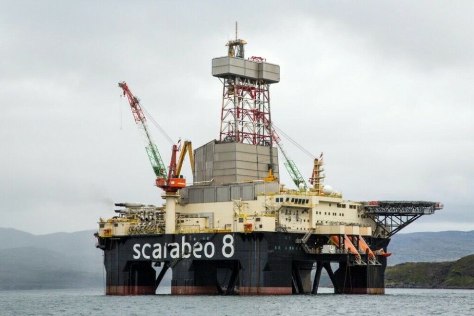 The Scarabeo 8 has found more oil in Norwegian Arctic waters. Photo: Vår Energi