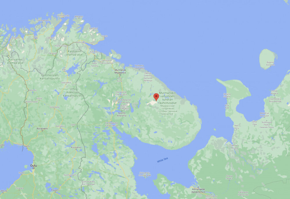 Lithium Kolmozero deposit of rare metal pegmatites on Russia’s Kola Peninsula. Map: Google maps