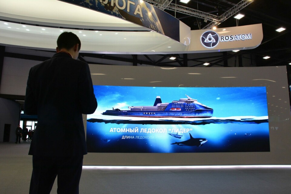 The “Lider” on display. Photo: Atle Staalesen