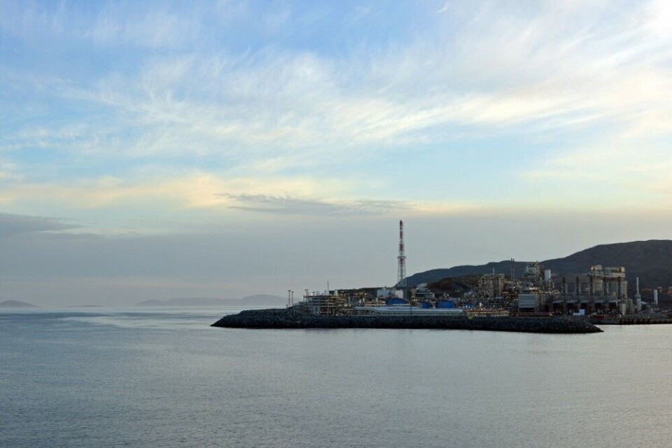 The LNG plant is located on the Melkøya island in northernmost Norway. Photo: Thomas Nilsen