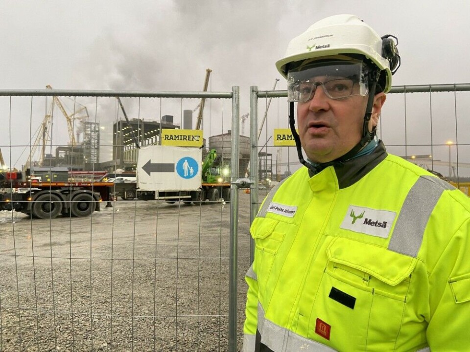 Jari-Pekka Johansson is project director for Metsä Fibre in Kemi. Photo: Thomas Nilsen