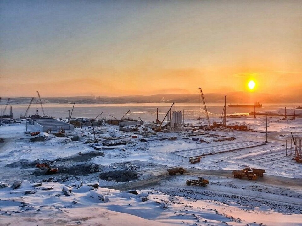 Belokamenka construction site by the Kola Bay. Photo: Novatek-Murmansk
